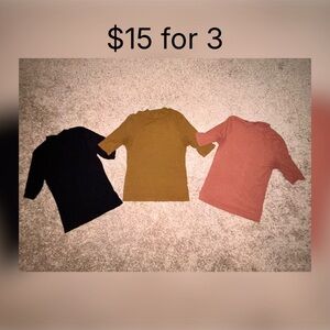 A New Day Elbow Sleeve Tops - Set of 3